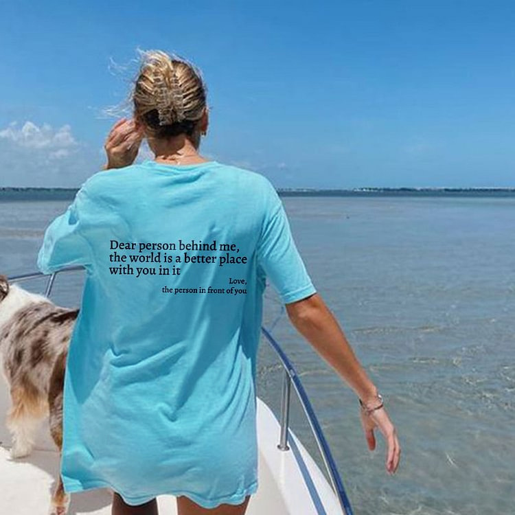 Glamauraā¢- 'Dear Person Behind Me' Unisex T-Shirt