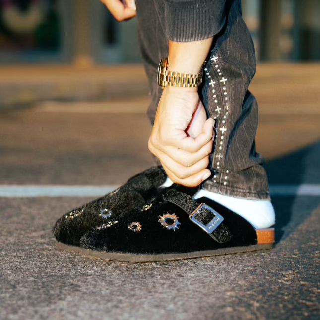 Mohair Bullet Clogs
