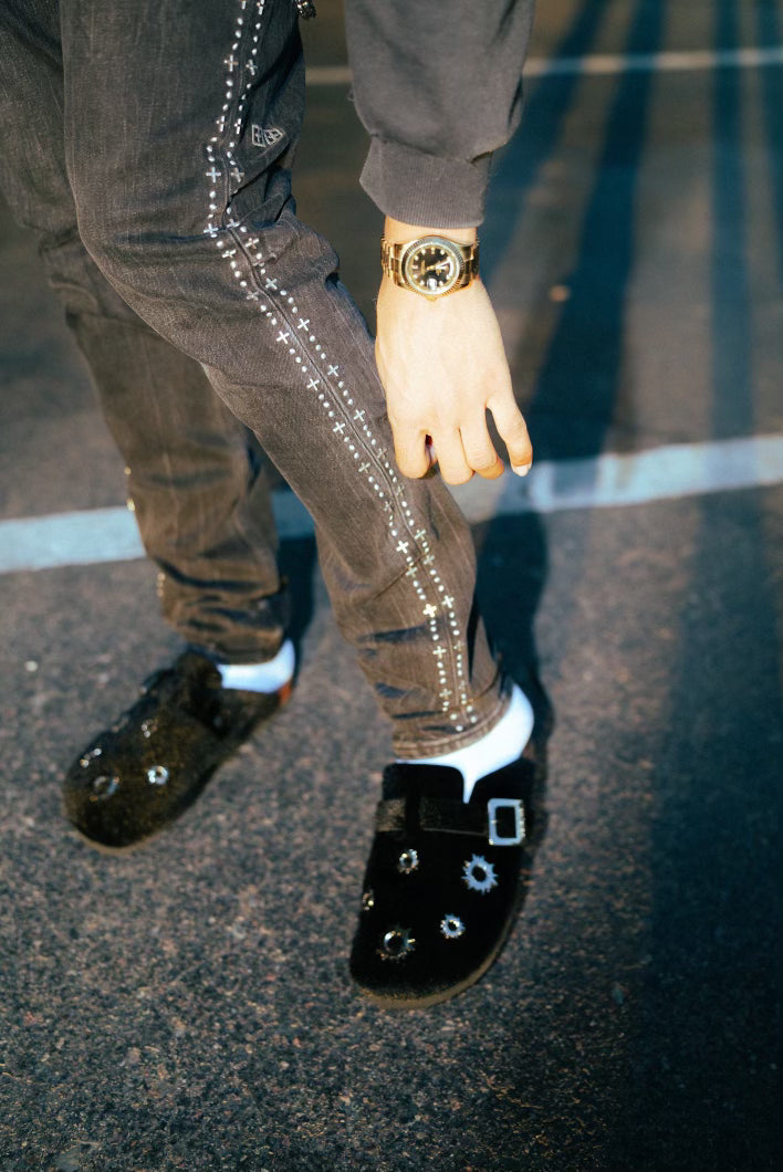 Mohair Bullet Clogs