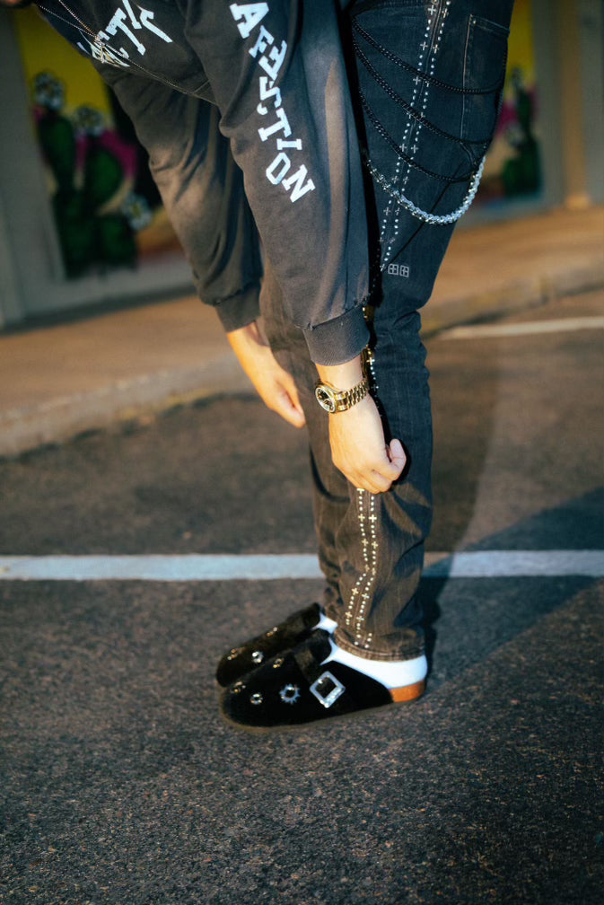 Mohair Bullet Clogs
