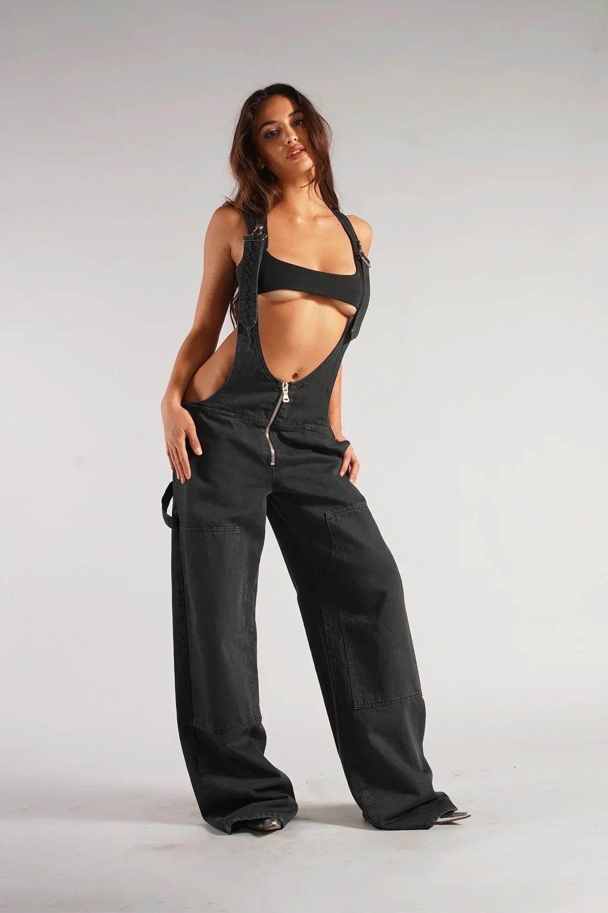 Glamaura™- Plunge Jumpsuit