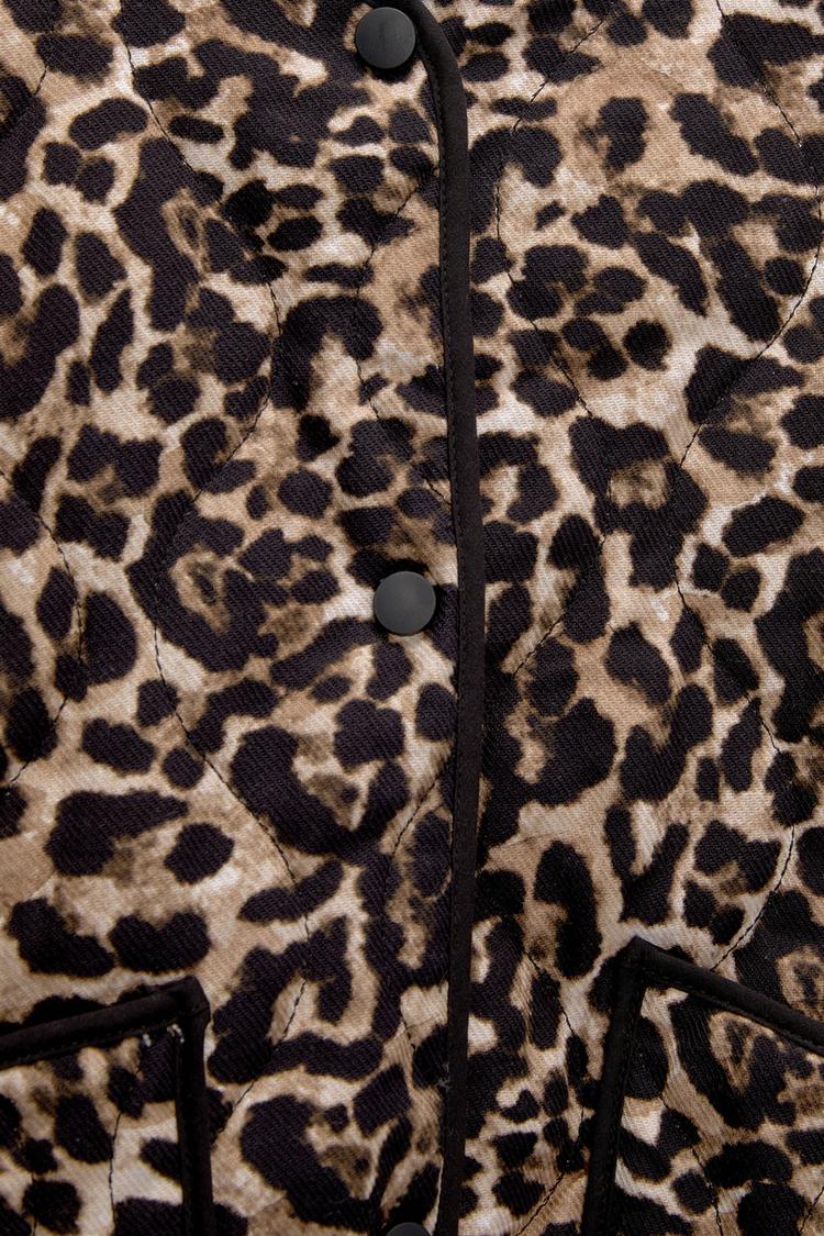 Glamaura™- Leopard Luxe Puffer Coat