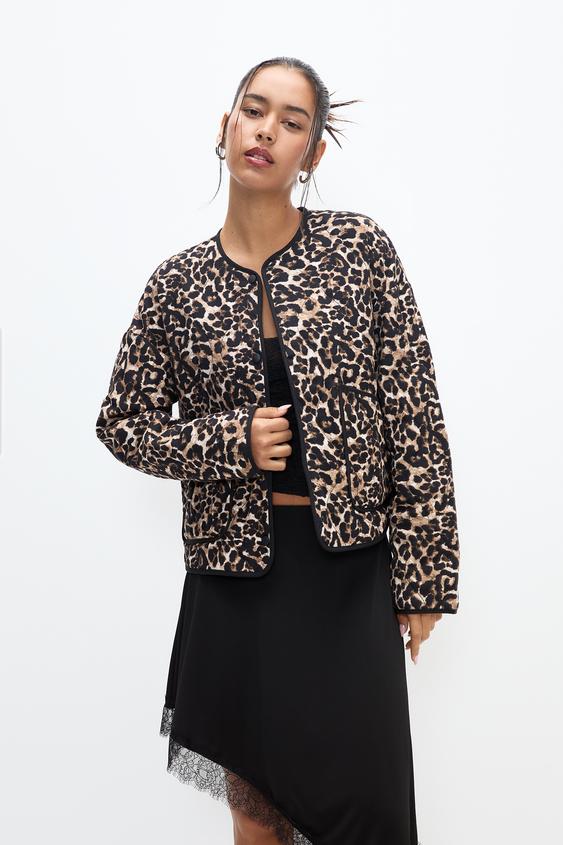 Glamaura™- Leopard Luxe Puffer Coat