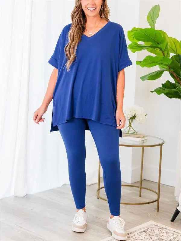 Glamaura™- Ultra Comfy Short Sleeve Tee and Legging Set