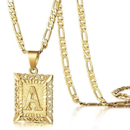 Glamaura™- A-Z Initial Letter 18K Gold Plated Pendant