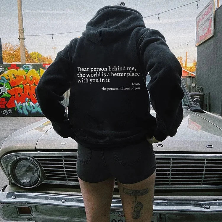 Glamaura™- 'Dear Person Behind Me' Unisex Hoodie