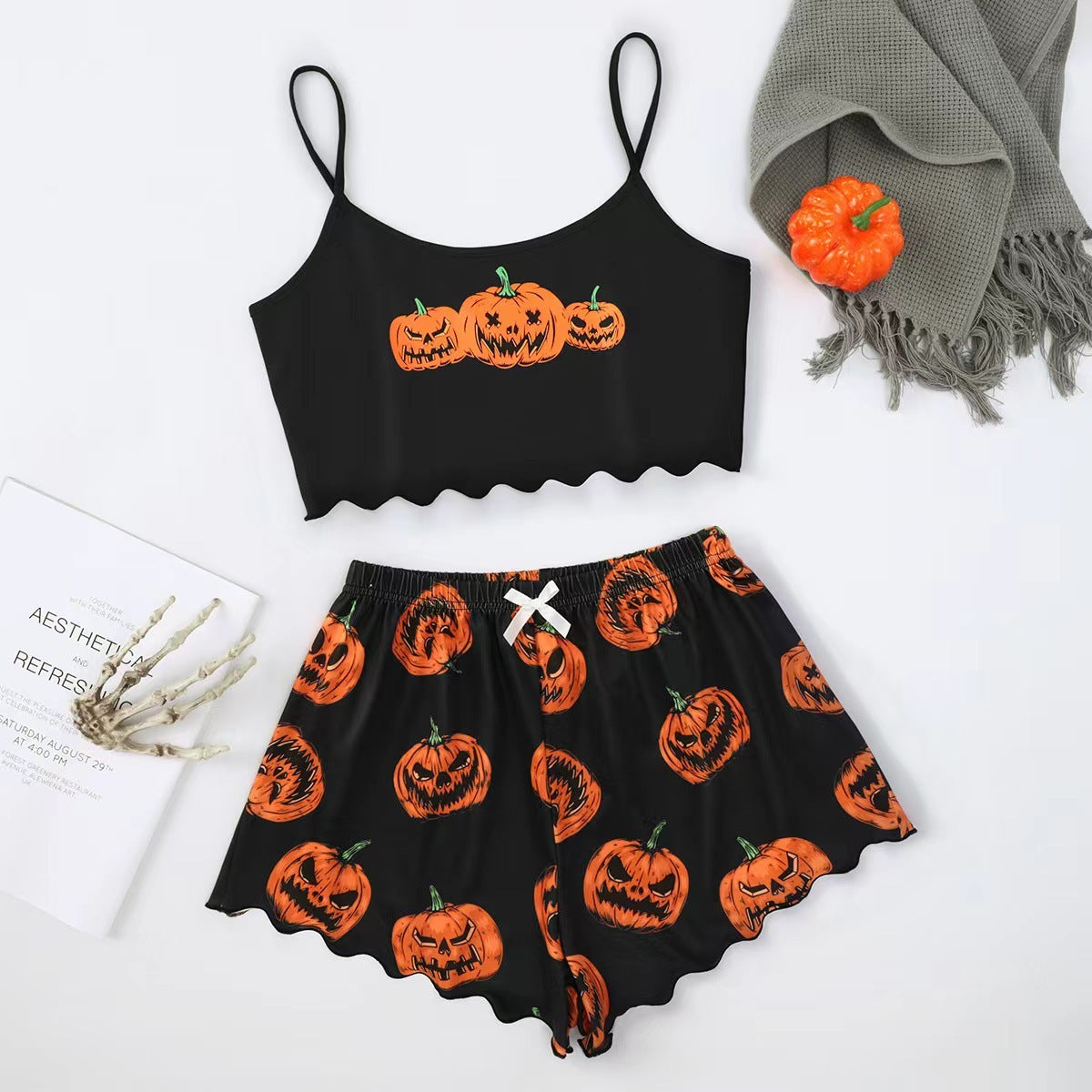 Glamaura™- Two-piece Halloween Pajamas Suit