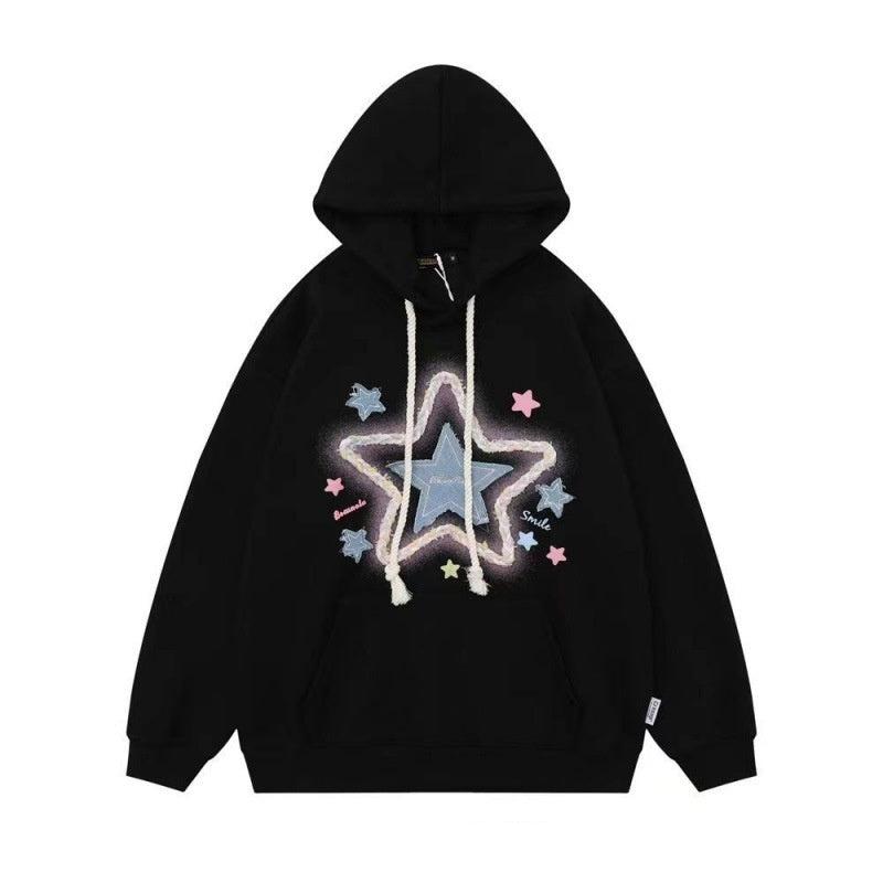 Glamaura™- Star Embroidered Hoodie