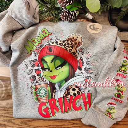 Custom Name Grinch Sweater/Hoodie