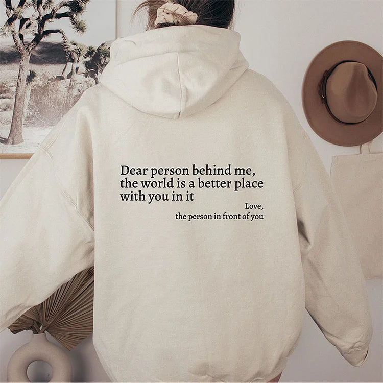 Glamaura™- 'Dear Person Behind Me' Unisex Hoodie