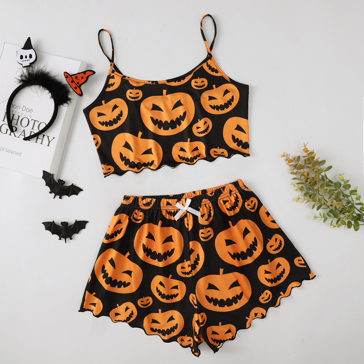 Glamaura™- Two-piece Halloween Pajamas Suit