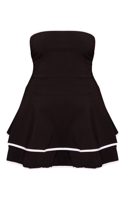 Georgina Woven Tiered Shift Dress