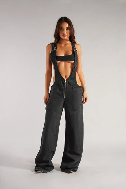 Glamaura™- Plunge Jumpsuit