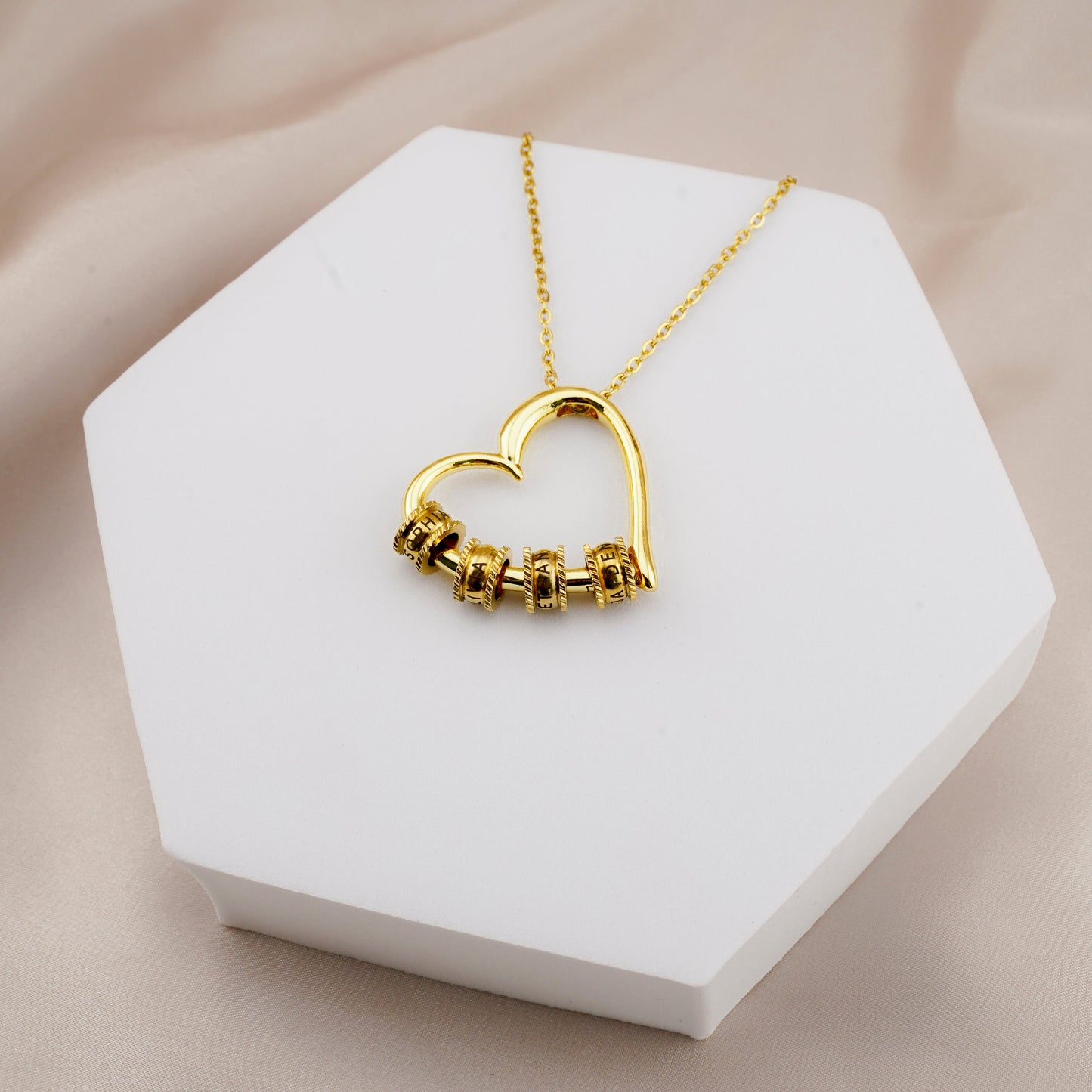 Family's Love Engraved Pendant with LED Gift Box