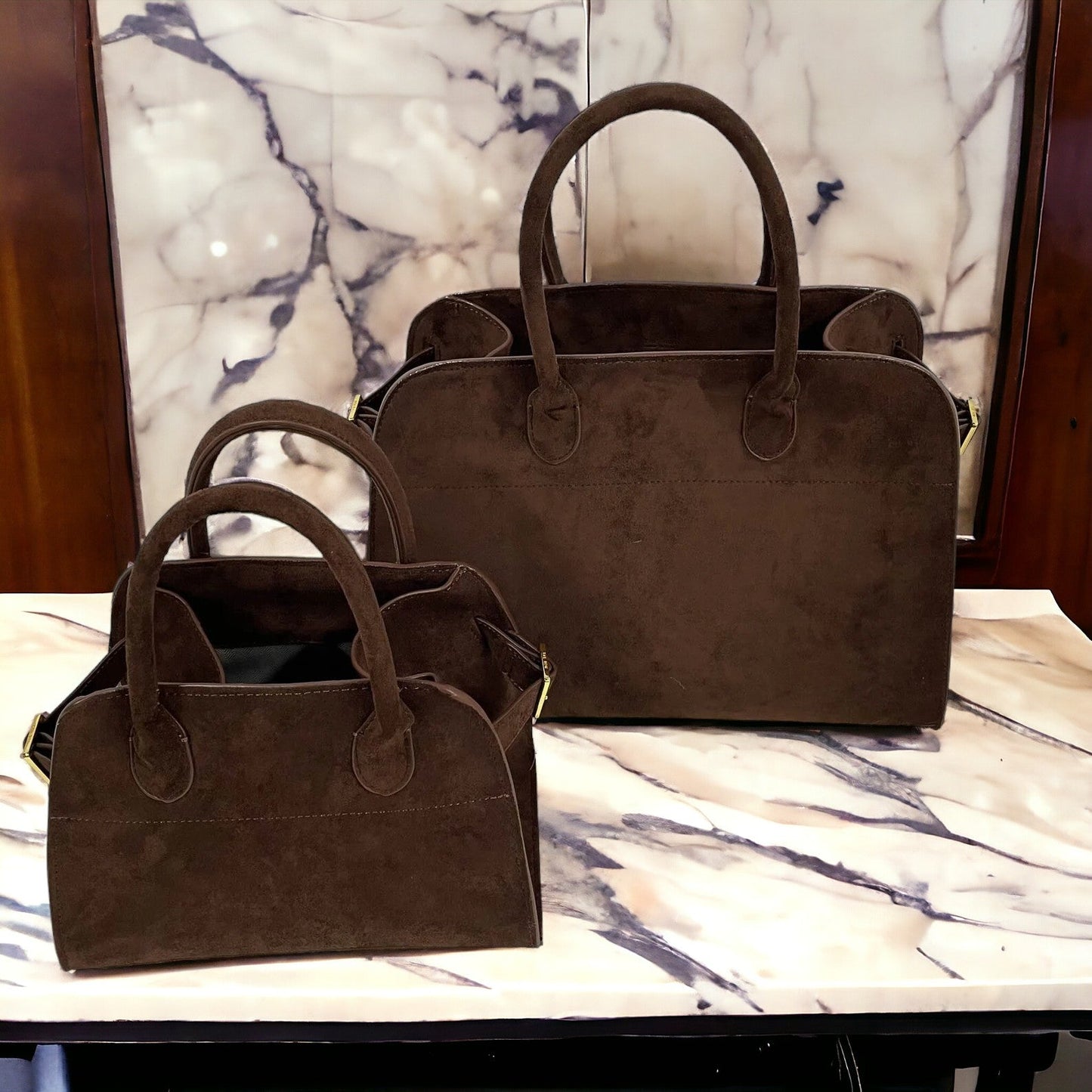 Glamaura™- Suede Luxury Tote Bag