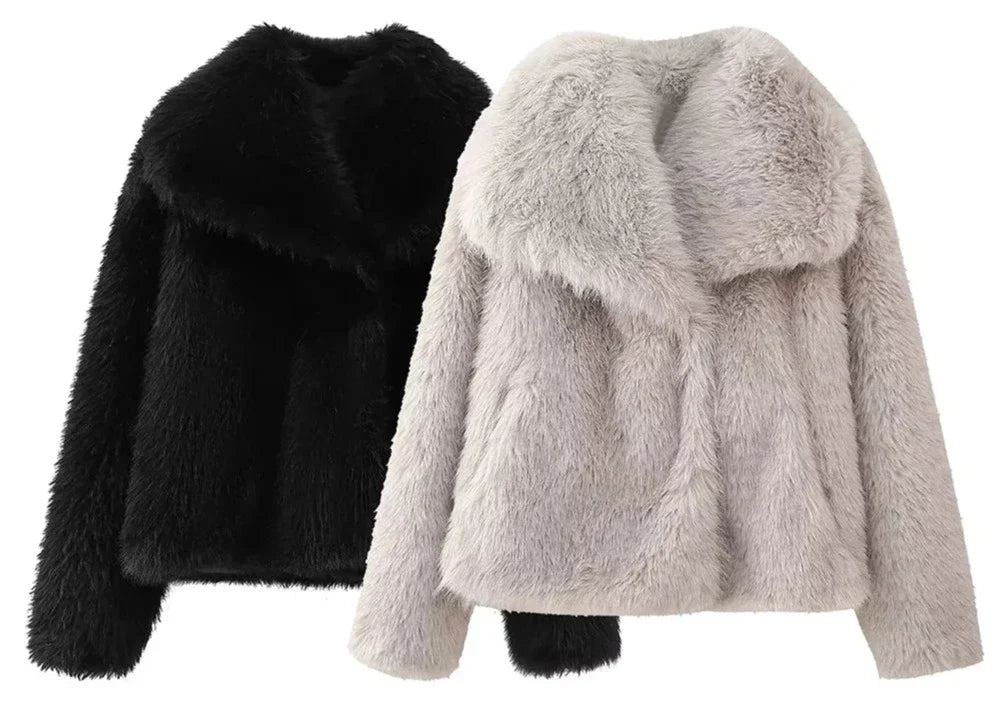 Glamaura™- Faux Fur Coat