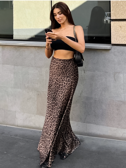 Leopard Print Skirt