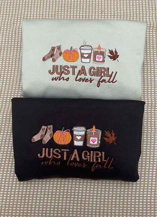 Glamaura™- Just a girl who loves fall T-shirt/Sweater