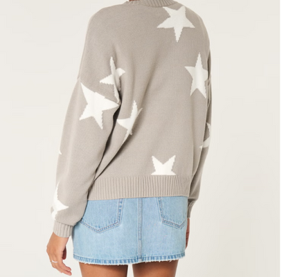 Glamaura™- Easy Bow Graphic Crew Sweater