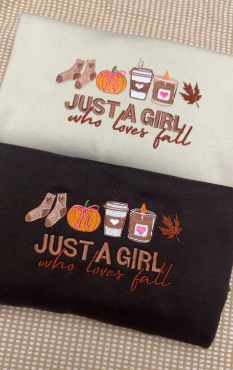 Glamaura™- Just a girl who loves fall T-shirt/Sweater