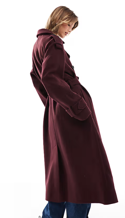 Glamaura™- Formal Faux Wool Trench Coat