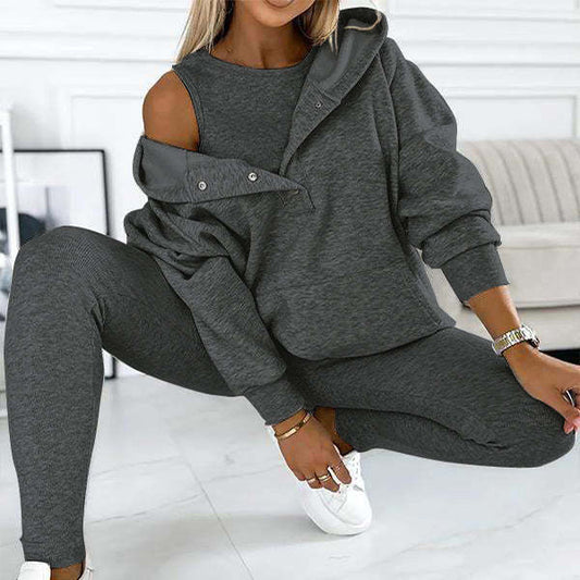 Glamaura™- 3 Piece Hooded Lounge Set