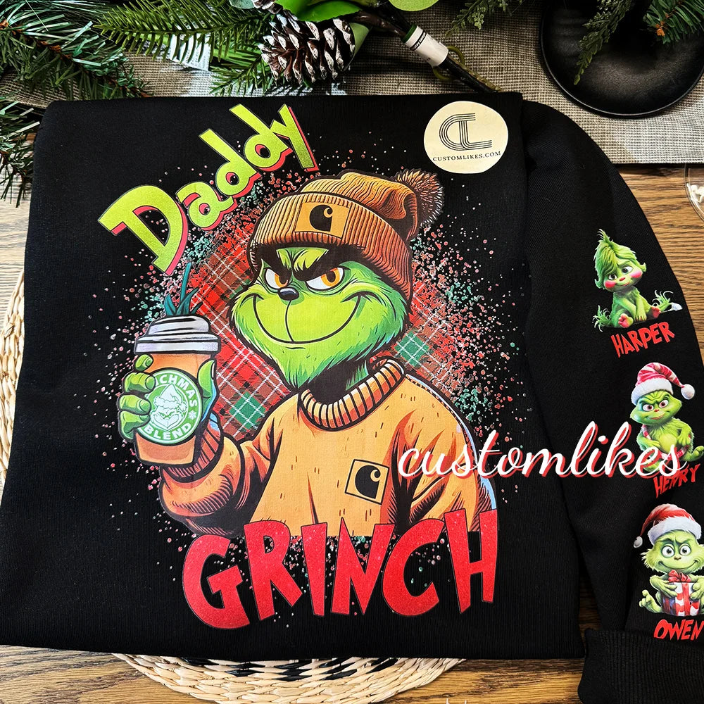 Custom Name Grinch Sweater/Hoodie