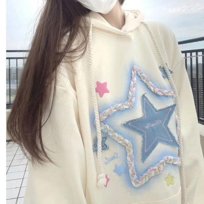 Glamaura™- Star Embroidered Hoodie