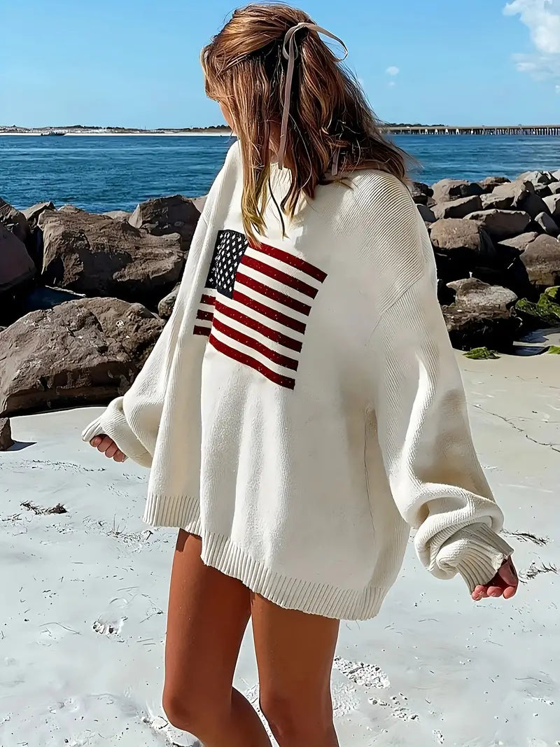 USA Flag Sweater