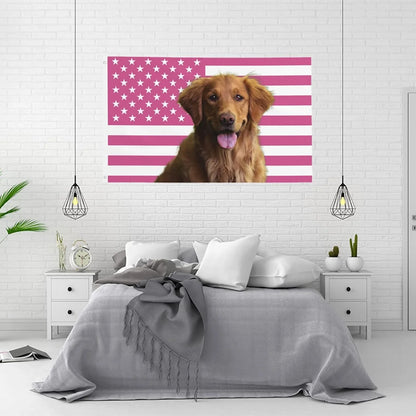 Custom Pink USA Flag