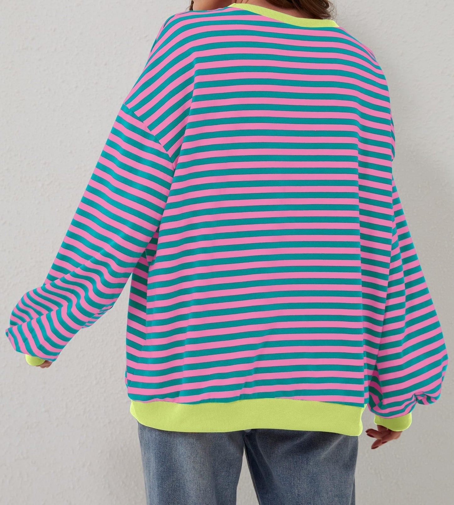 Striped Crewneck Sweatshirt